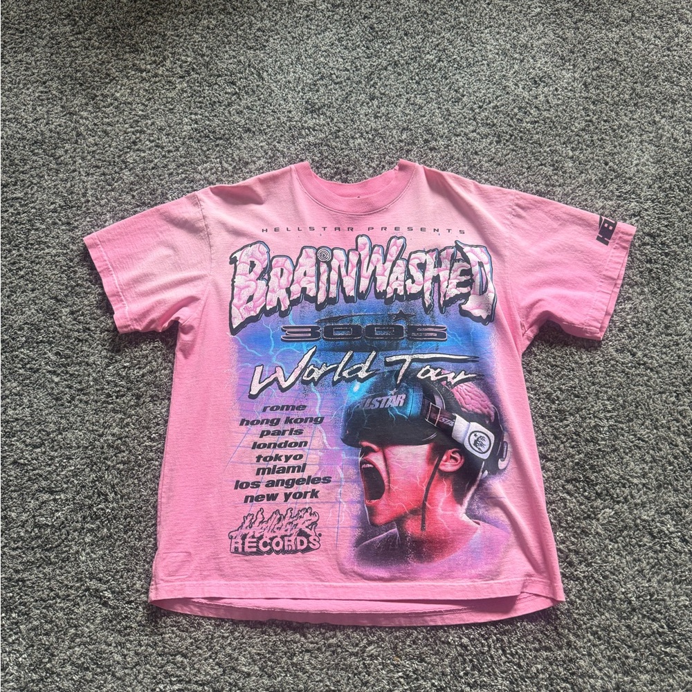 Kith Pink 'Brainwashed' Graphic World Tour Tee
